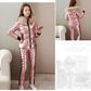 2pcs/set Winter Parka Set Women Short Hooded Shiny Jacket + Cotton Pant Two-piece Set  Warm Coat  Outwear