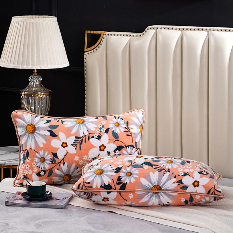 Thickened Milk Velvet Pillowcase Winter Crystal Velvet Pillowcase Warm Flannel Pillowcase
