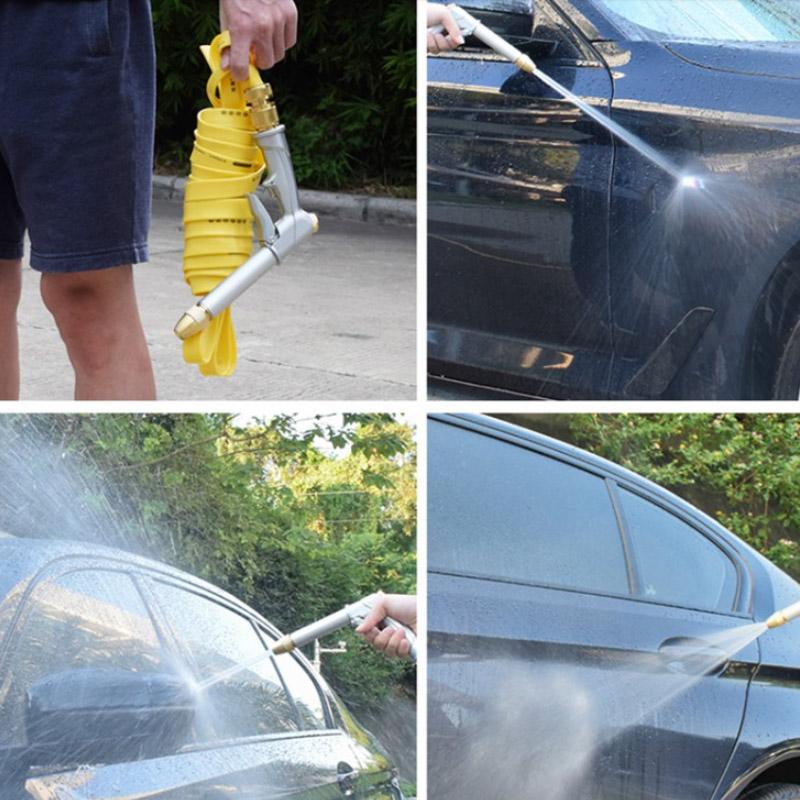 High-pressure Car Wash Water Gun Household Tap Water Ground Pressurized Multi-function Car Brush Nozzle Car Wash Water Gun Head