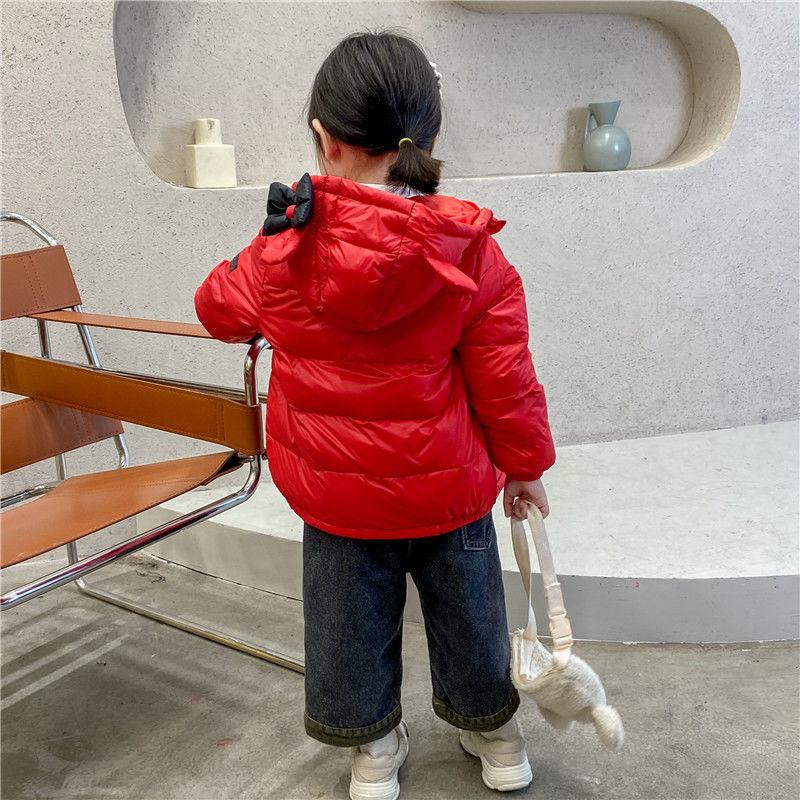 White Duck Down Warm and Windproof Autumn and Winter Clothes Lightweight and Thick Down Jacket with Velvet