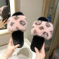 Slippers for Women Winter Fur Cotton Slides Open Toe Luxury Designer Indoor Soft Lady Slippers Shoes Leopard Sexy Female Winter Slipper Plus Size