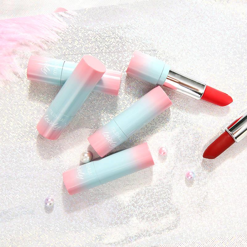 Little fairy lipstick set lasting moisturizing lip balm Do not fade red bean color net red