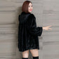 Autumn and Winter Long-sleeved Fashion Jacket Mid-length Style Cardigan Hooded Sweater