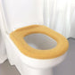 Toilet Cushion Toilet Seat Gasket Cushion Thickening Plus Velvet Warming Pad Solid Color Household Toilet Seat Cover To Keep Warm