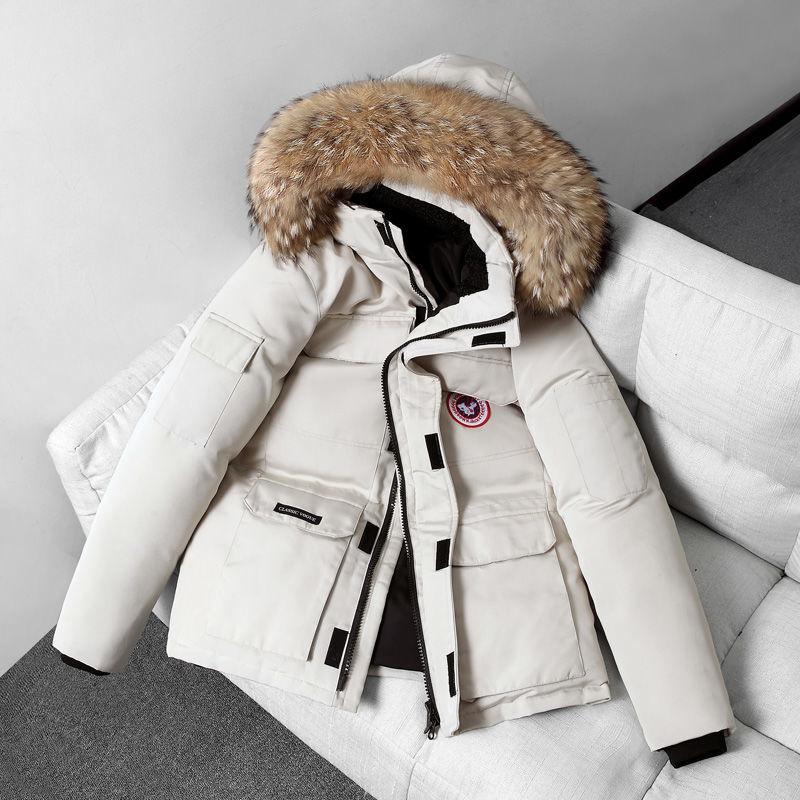 Winter Men's Down Jacket Mid-length Fur Collar Thickened  Youth Handsome Trendy Brand Korean Parker Jacket