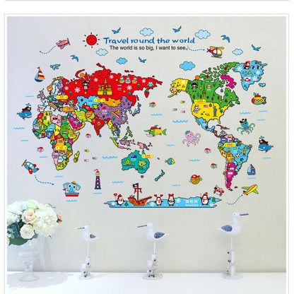 Background decoration self-adhesive cartoon wall sticker cute children room decoration wallpaper
