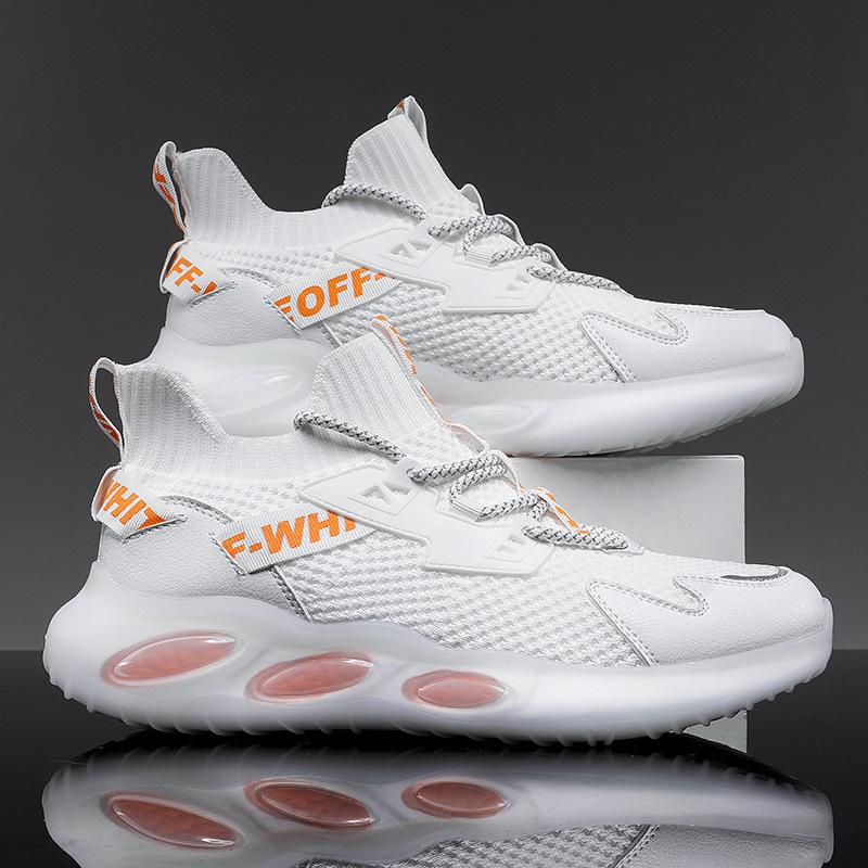 Spring and Autumn Men's Shoes Lightweight Breathable Casual Sports Shoes Thick Sole Shoes Men