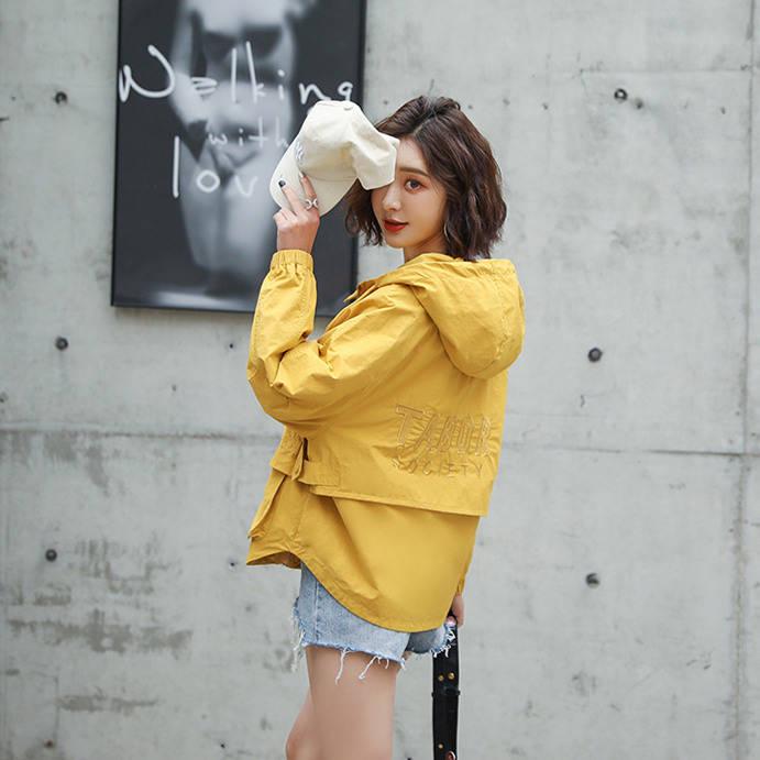 Casual Spring Casual Trench Coat Women Short Windbreaker Female Loose Plus Size Outerweat Female