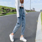 Women's Jeans Spring and Autumn Loose Straight Daddy Pants High Waist Thin Harem Pants Trousers Ladies Denim Jeans