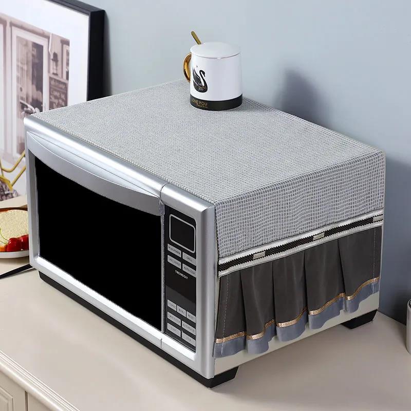 Microwave Dust Cover Waterproof and Dustproof Oven Cover Towel All-inclusive Oil-proof Cover Curtain