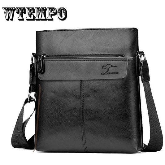 Fashion PU Leather Men's Messenger Bags Office Briefcase Bag Shoulder Bag Handbag