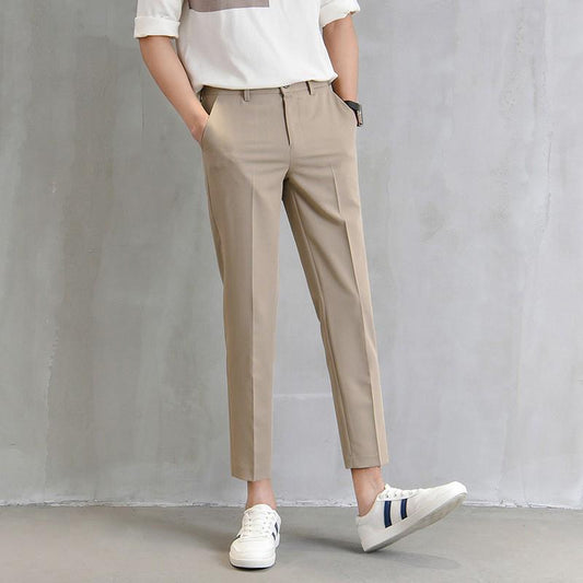 Korean Suit Pants Men's Pants Casual Long Pants Men Slack Pants Office Straight Pants