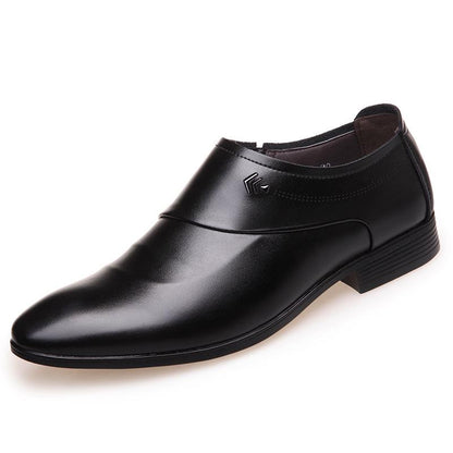 Men's Shoes Flat Oxford Pointed Toe Slip-on Breathable Wedding Office