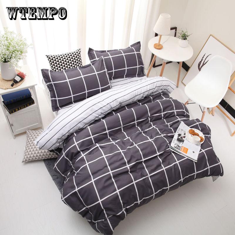 WTEMPO Soft Cotton Bedding Set Banana Leaf Duvet Cover Set Bed Linen King/Queen/Full/Double/Twin