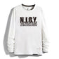Long-sleeved T-shirt Men's Round Neck Printing Stitching Loose All-match Sweater Men's Clothing