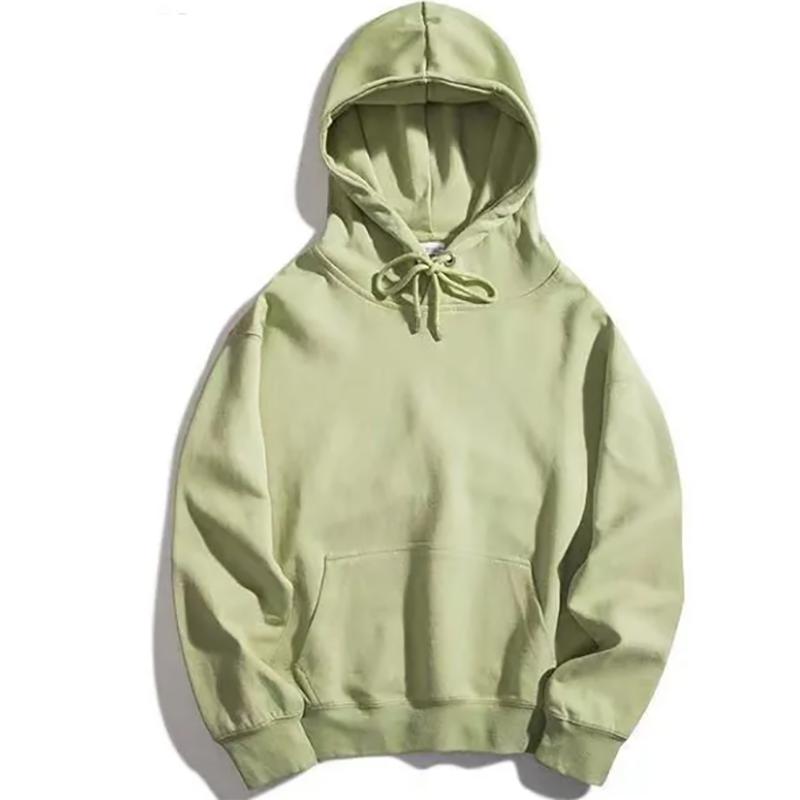 Hooded Sweater Men With Same Solid Color Loose Clothes Sweatedhirts Autumn Large Size Hedging Plus Velvet Thick All-match