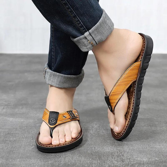 New Summer Slippers Men's Flip Flops Home Non-slip Men's Slippers