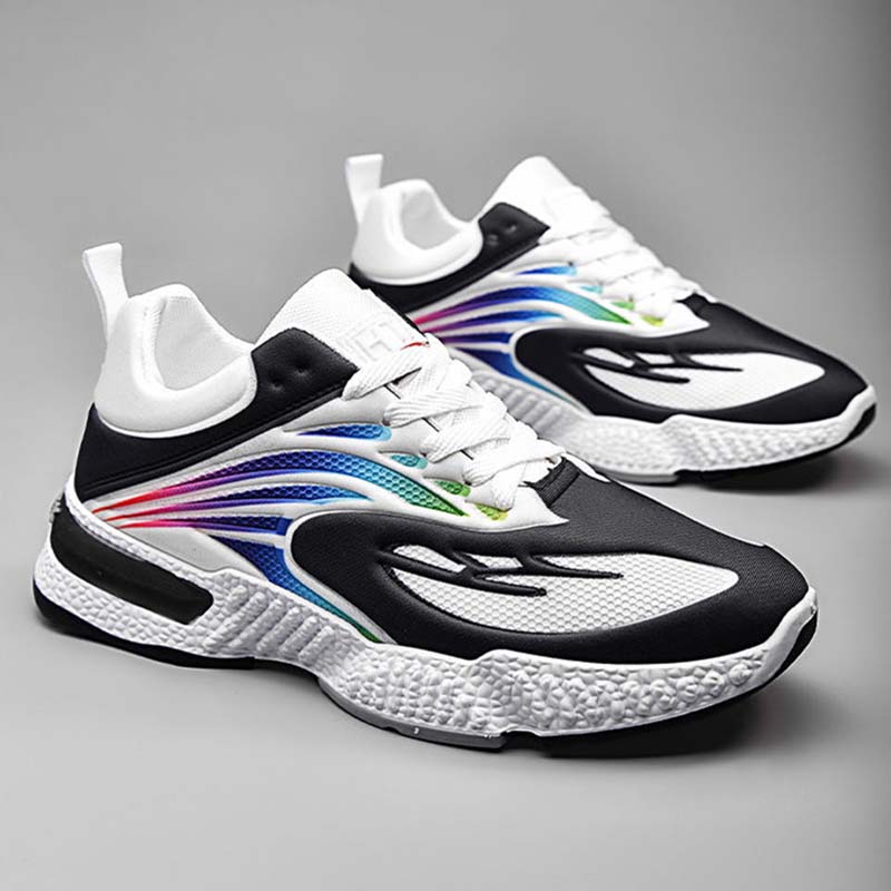 Men's Shoes Spring and Autumn Soft Bottom Soft Surface Breathable Flying Woven Casual Shoes New All-match Men's Sports Shoes Running Shoes Men