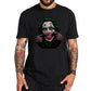 Clown Print T-shirt Casual Thin Shirt Elegant Loose O-Neck Short Sleeve Tees Men Clothing Streetwear Summer