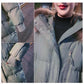 Down Jacket Winter Korean Fashion Big Fur Collar Mid-length Hooded Thick Warm Large Size Jacket Suitable for Women