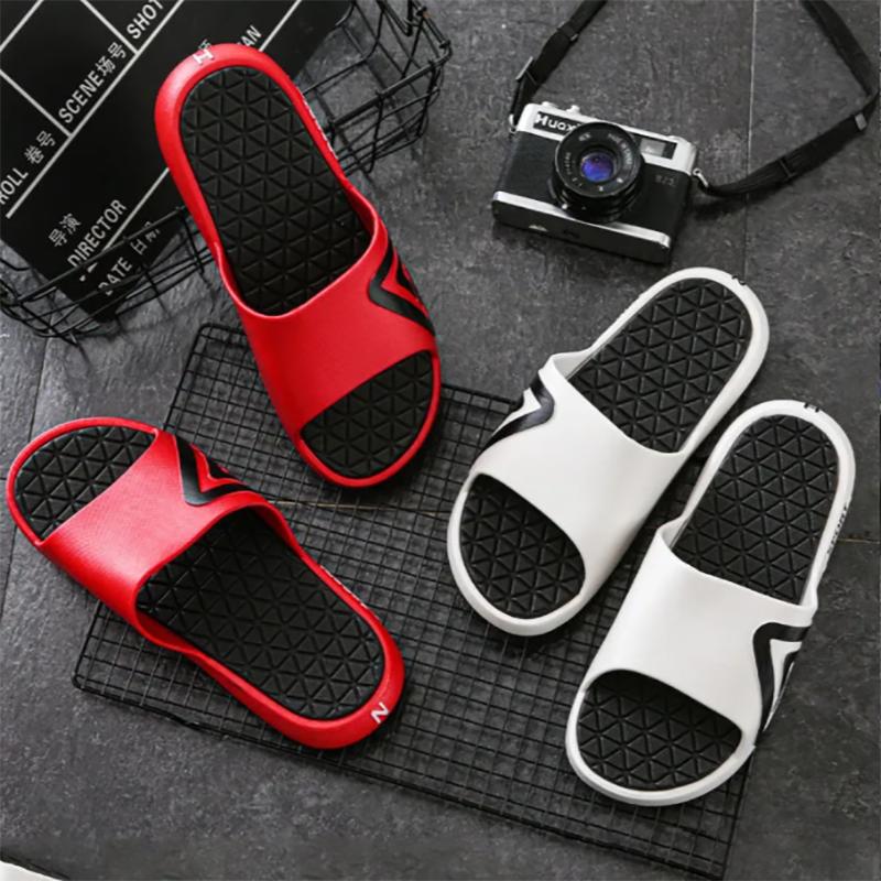 Non-slip and Odor-resistant Men's Sandals and Slippers Couple's Summer Household Bathroom Slippers