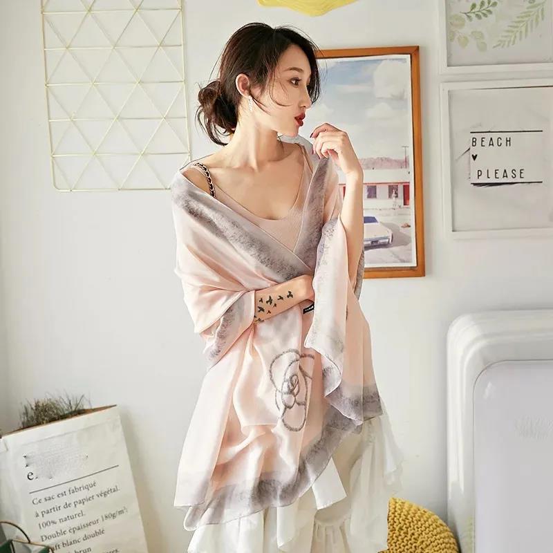Women's Silk Scarves, Women's Ever-changing Scarves Long Warm Silk Scarves All-match Shawls In Autumn and Winter Women's Summer Sunscreen Shawls