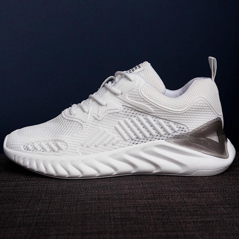 Women's Cushion Running Shoes Breathable Sneakers Textile Sport Shoes White Casual Shoes for Women