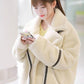Autumn and Winter Models Plus Velvet Thick Lamb Hair Wild New Plush Locomotive Fried Street Jacket Women