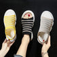 Sports Sandals Women's Summer All-match Non-slip Flat-bottomed Simple Casual Thick-soled Striped Comfortable Breathable Lightweight Sandals
