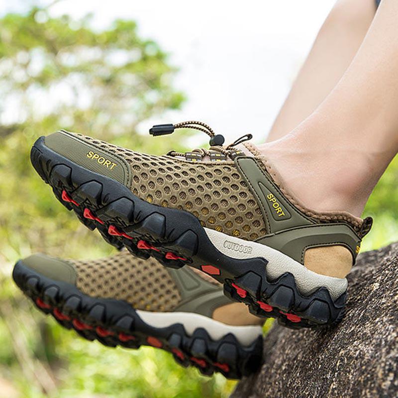 Water Sneakers Men Non Slip Hiking Climbing Aqua Shoes Beach Barefoot Upstream Shoes Seaside Footwear Male Outdoor Sport