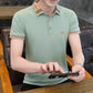 Summer Men's Short-sleeved Polo Shirt Slim Trend Half-sleeved T-shirt Casual Men's Shirt