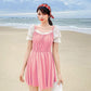 Swimsuit Women's Small Fragrant Wind Thin Belly Thin A-line Version Waist Thin Small Breasts Gathered Skirt-style Swimwear Sweet