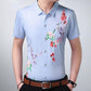 Men's Short-sleeved Slim Shirt Korean Fashion Trend Shirt Casual Business British Hair Stylist Clothes