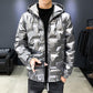 Winter Down Padded Jacket Men's Short Padded Jacket Young and Middle-aged Korean Trend Bright Leather Padded Jacket