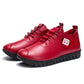 Autumn and Winter Women Fleece Cotton Shoes Casual Leather Shoes Women's Shoes All-match Mother Shoes
