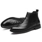 Martin Boots Men's Real Cowhide Mid-cut Boots Men's Casual Shoes Business Shoes Men's Boots Black Shoes