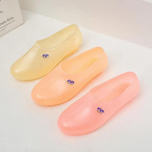 Ladies Four Seasons Rain Boots Low-top Waterproof Slippery Wear-resistant Soft Fashion Shallow Mouth Kitchen Plastic Work Shoes