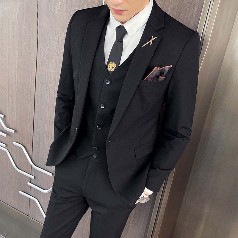 Suit Jacket Suit Trousers Two-piece Men's Suit Professional Fit Banquet Dress