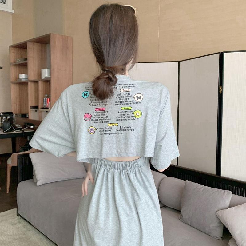 Sexy M-XXXL Women's Dress Backless Split Fork Solid Color Elastic Waist Mid-calf Daily Wear Office Dating Party