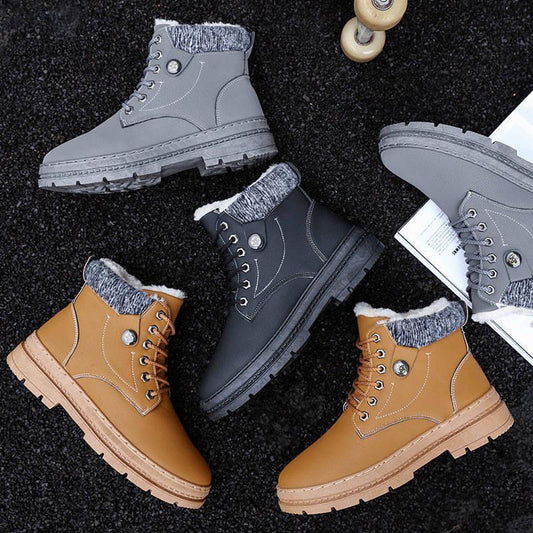 Autumn Winter Men's Martin Boots England Tool Shoes High-help Retro Anti-slip Men's Short Boots