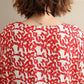 Summer Literary Plus Size Loose and Thin Floral Short-sleeved Dress Women's All-match Printed Mid-length Dress