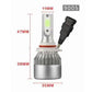 Car Led Headlights H7 H1 9005 9006 9012 Super Bright H4 Far and Near Integrated Strong Light Bulb Headlight Spotlight 12V24V 200W