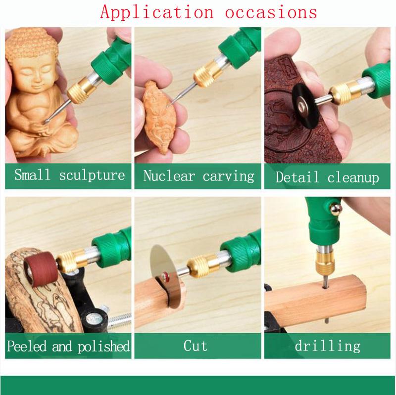 Mini Electric Grinder Hand-held Engraving Electromechanical Drill Nail Tool Punching Machine Cutting Machine Mini Kit Tool