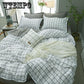 4Pcs Concise Bedding Set Duvet Cover Sets Linen Bed Sets Rose Include Bed Sheet