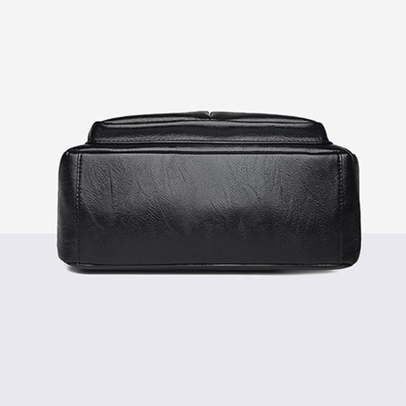 Women Multi-Layer Crossbody Bags Portable PU Leather Large Capacity Classic Soft Surface Casual