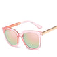 fashion brand sunglasses cat eye pink sunglasses woman shades mirror female square sun glasses for w
