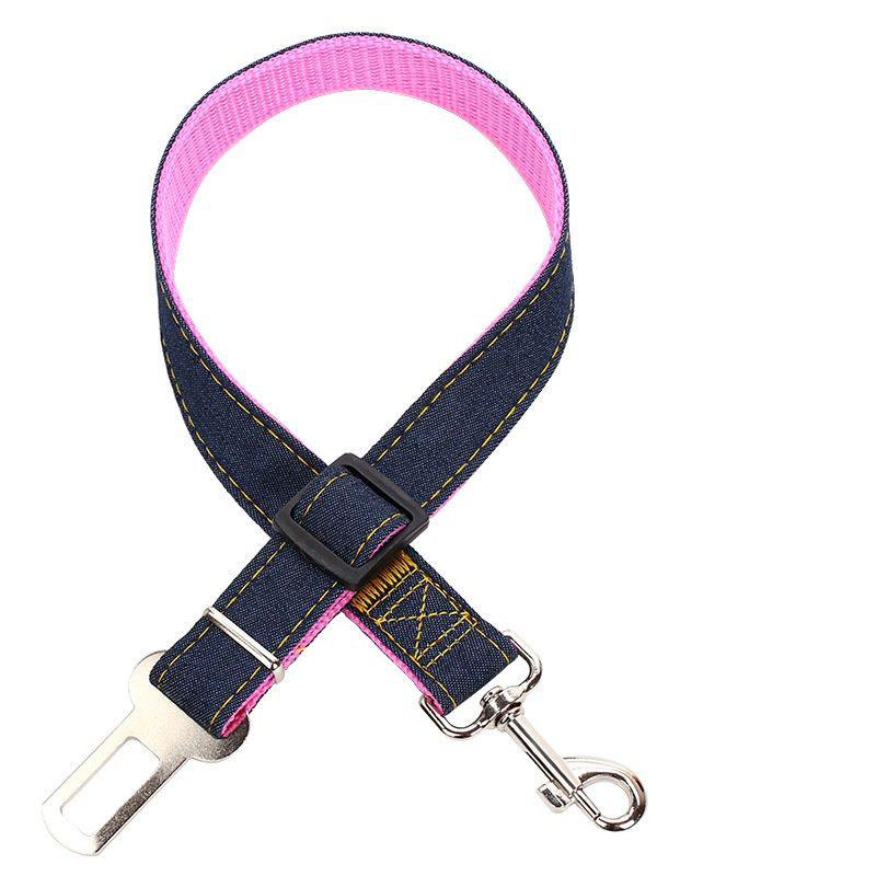 Adjustable dog safety car harness, dog seat belt-durable car dog seat belt-dog car seat belt, large dog, medium and small dog seat belt