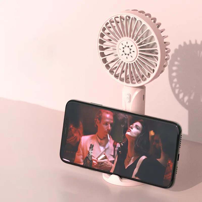 Handheld USB Fan Mini Rechargeable Portable Portable Desktop Ultra-quiet Fan