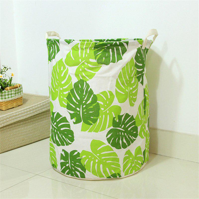 FullLove 40*50cm Ins Style Laundry Basket Linen Flamingo Print Books Dirty Clothes Toys Organizer Ho