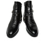 Autumn and Winter Korean Style Trendy Mid-cut Short Boots British Martin Boots Trendy Pointed Leather Boots